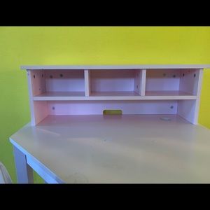 Three piece pink corner children’s desk